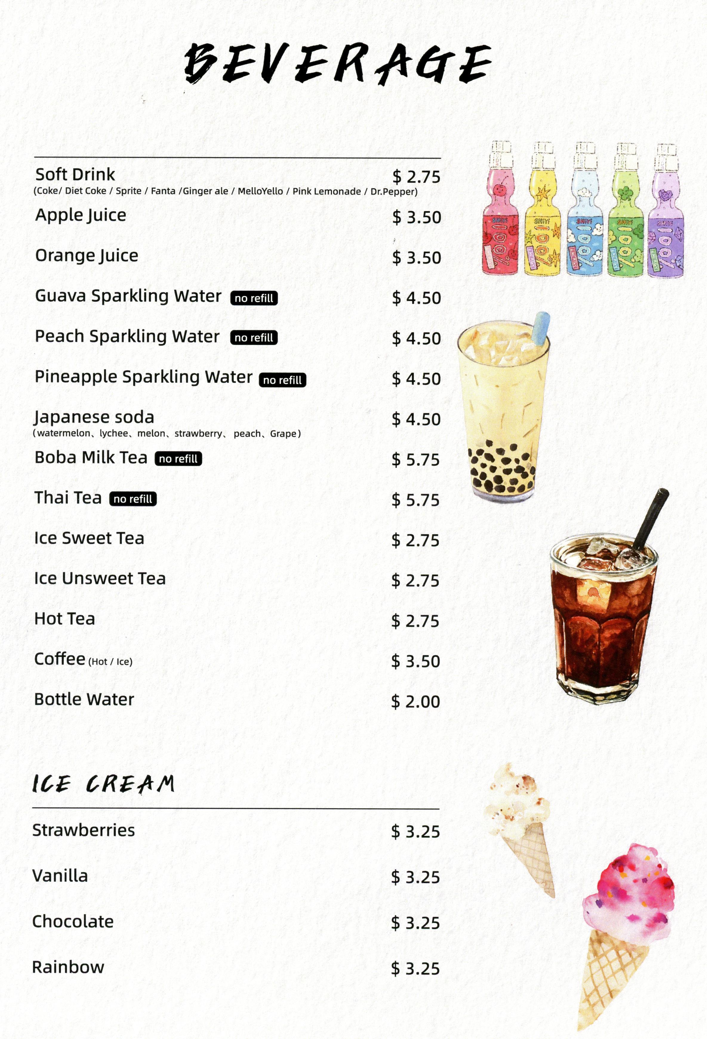 Beverage Menu