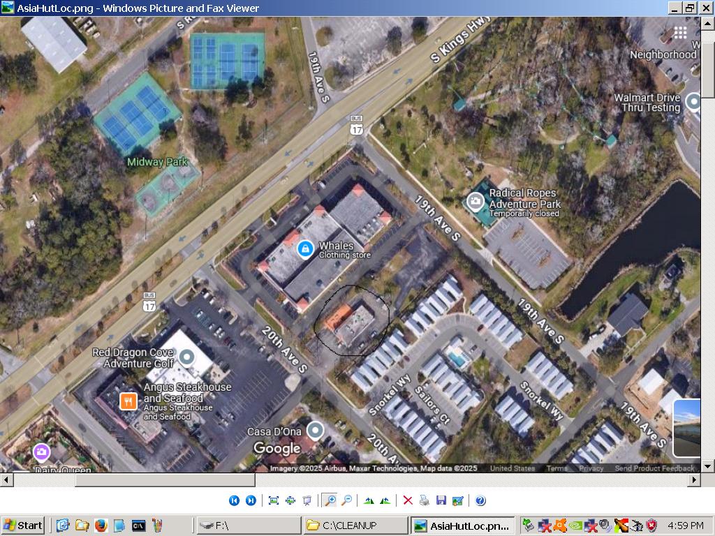 Google map screenshot