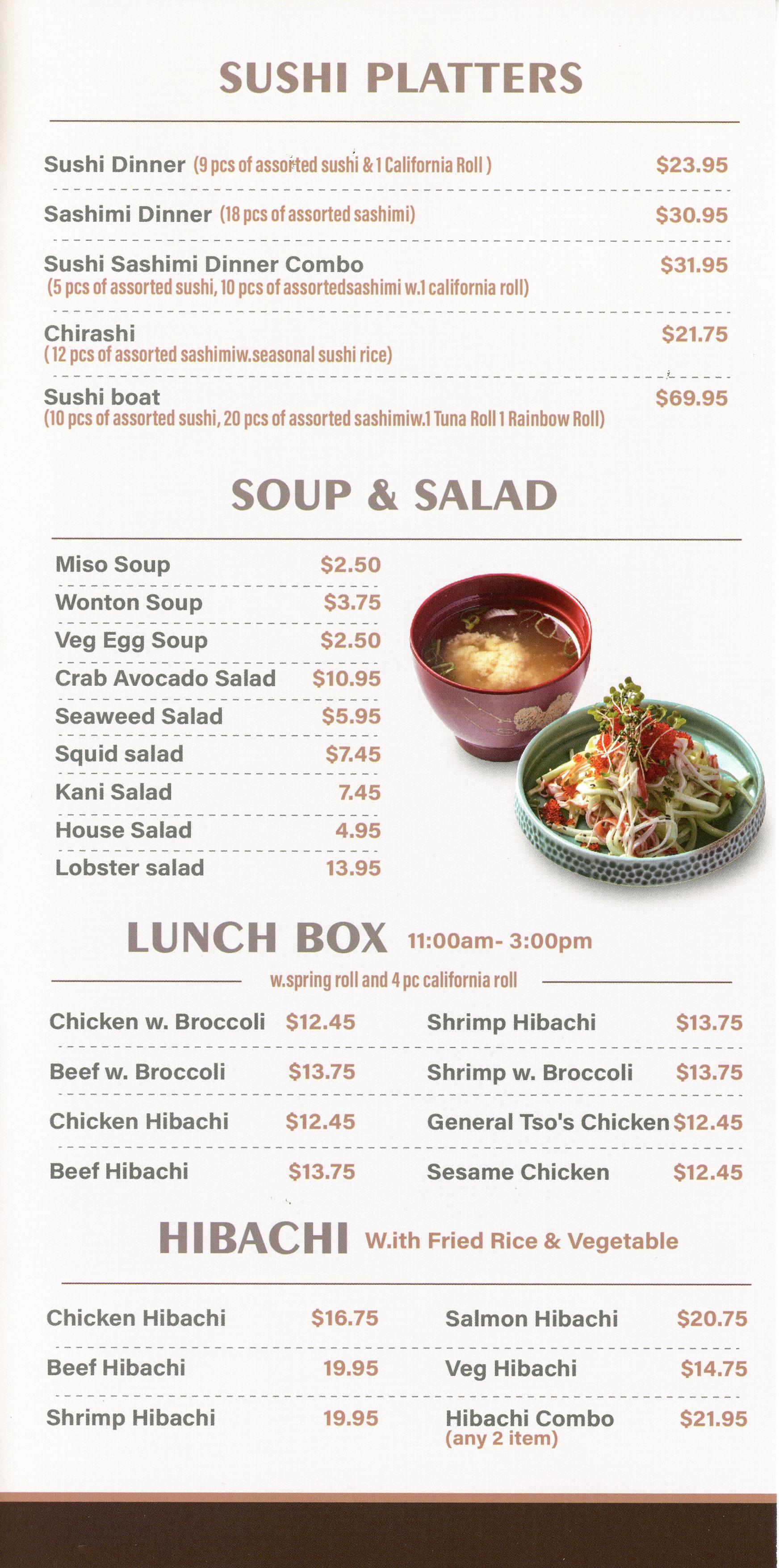 Menu Page 1