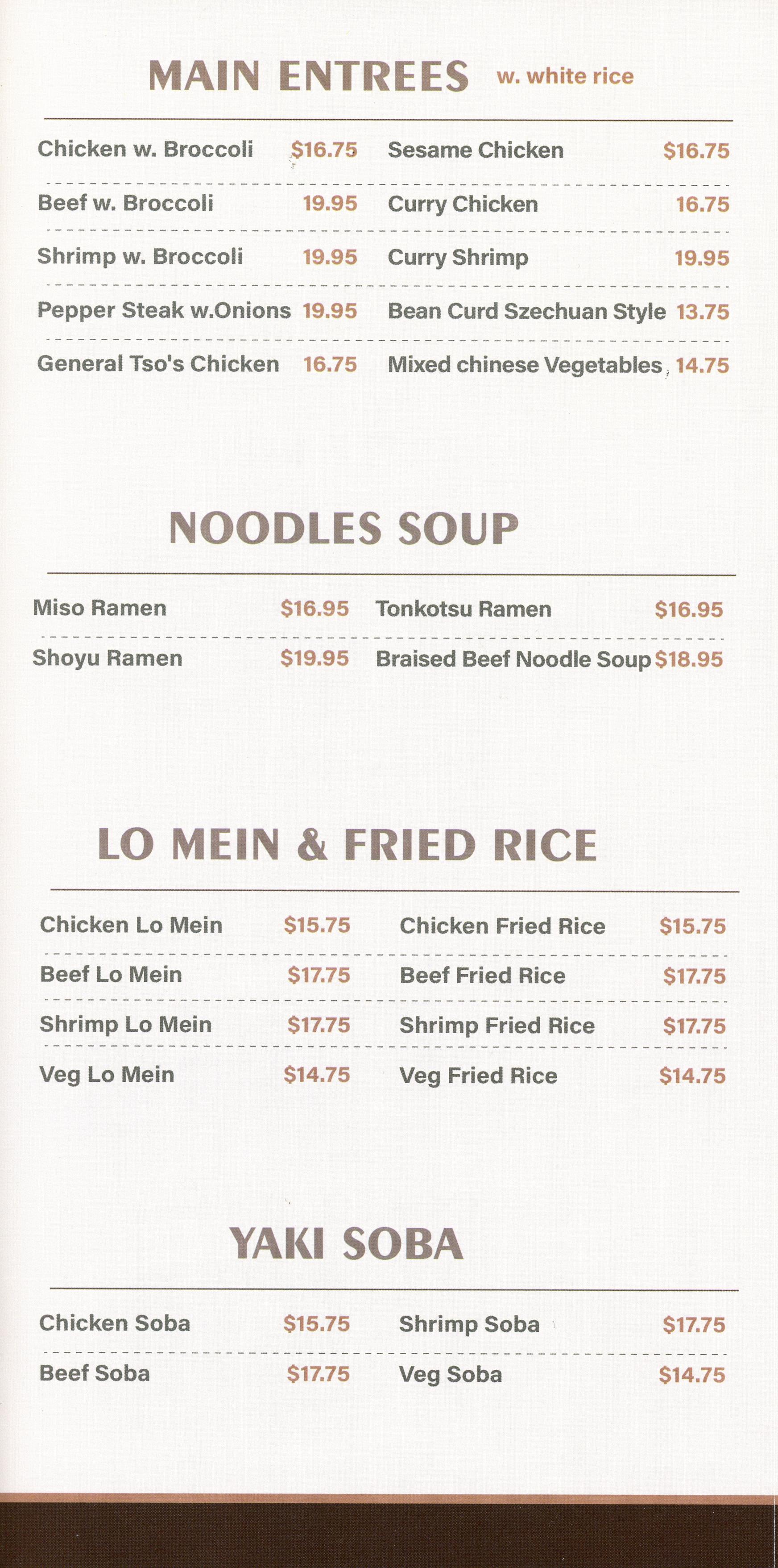 Menu Page 1