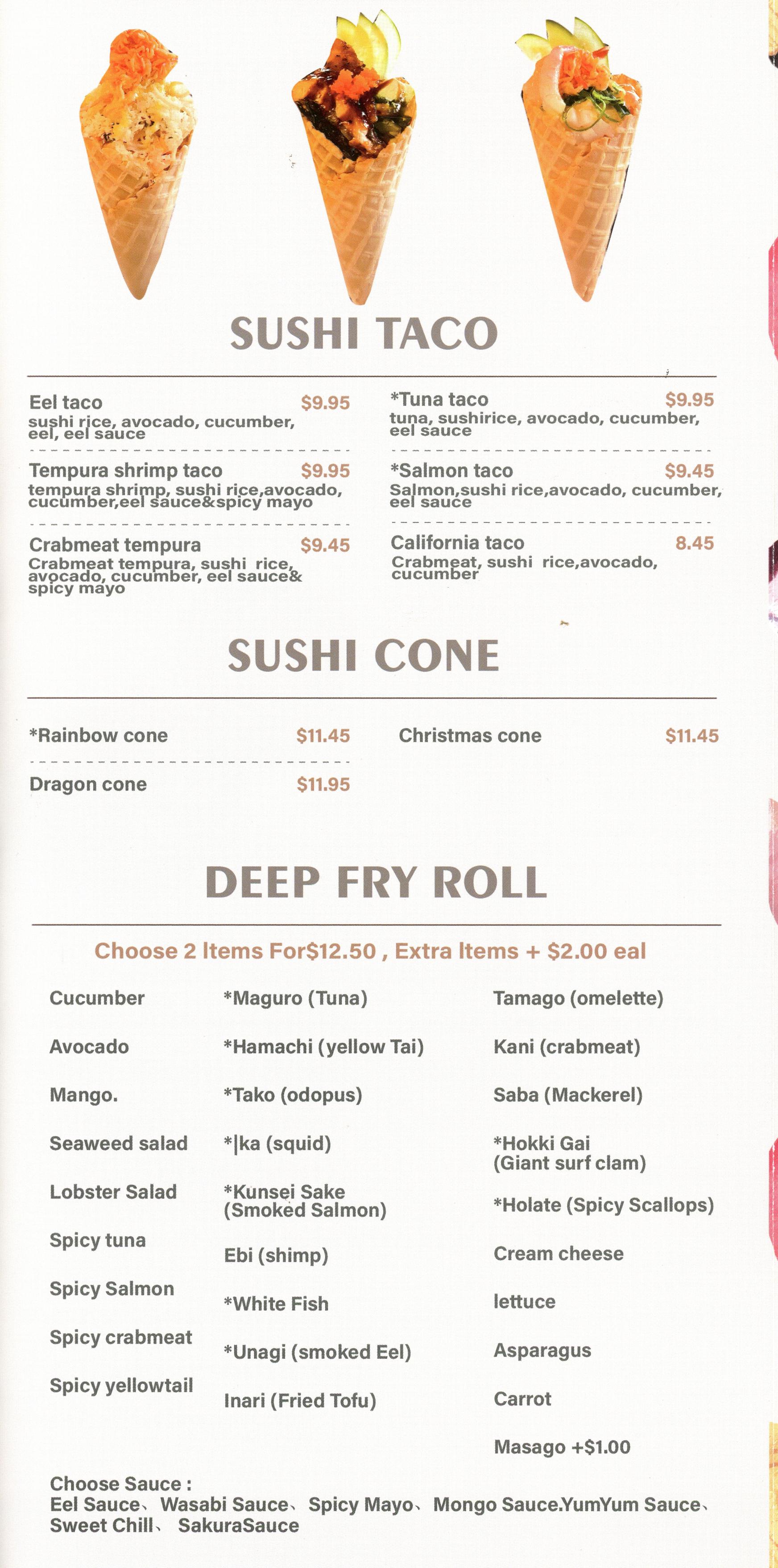 Menu Page 1