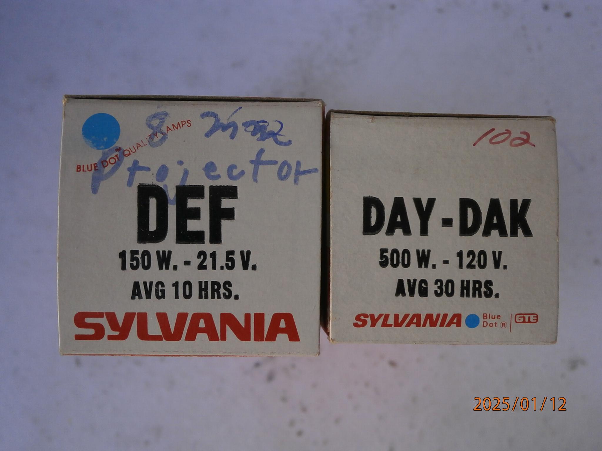 2 Sylvania bulbs