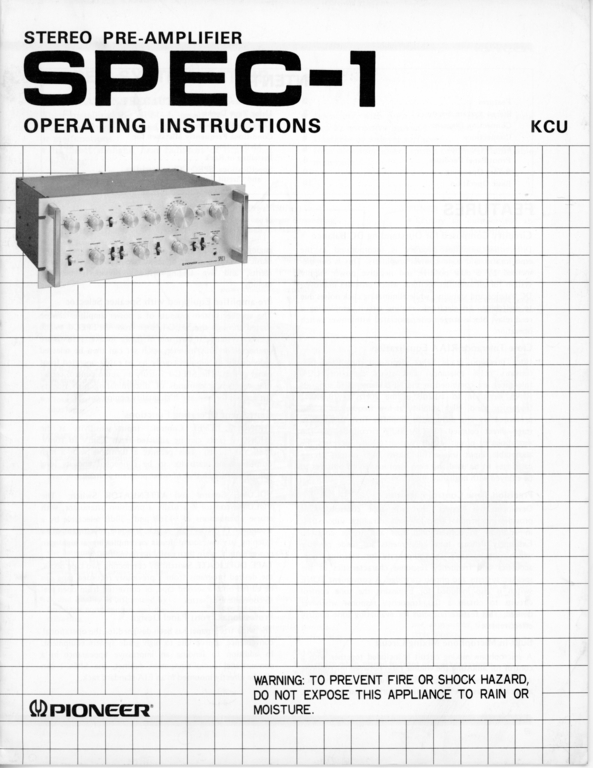 SPEC-1 pre-amp